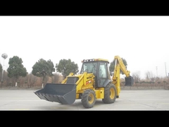 WZ30-25 Backhoe Loader Excavator 1M3 82KW 1,7 Ton Dengan Mesin Diesel Cummins
